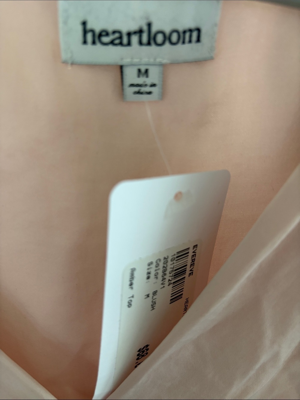 Evereve | Hearloom Pink Satin Tank Size Small NWT - Picture 5 of 8